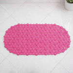 Коврик для ванной матовый Паутинка 37*66см (малиновый)