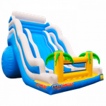 Большой надувной батут-горка "Волна - 2" 10*6*8 м