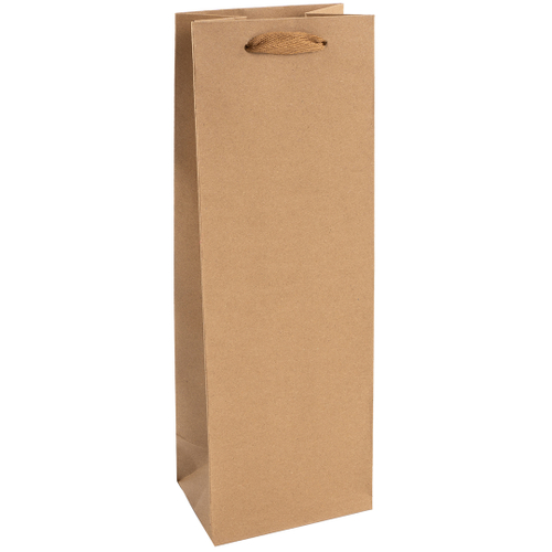 Пакет подарочный для вина, 210гр, Крафт, 35*12*9 см
