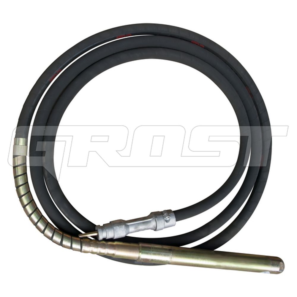 Гибкий вал с вибронаконечником GROST VG 6/35 маятниковый - [35 мм / 6 м / крепление фиксатор]