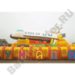 Коммерческий надувной батут "Ракета" 20*10*7 м