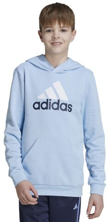 Кофта для мальчика теннисная Adidas Essentials Two-Colored Big Logo Cotton - небесный