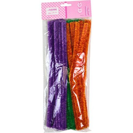 Проволока пушистая  Шенил.Two-tone" 1,5*30см, 30шт, двухцветная, ассорти