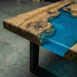 Каповый карагач с эпоксидной смолой