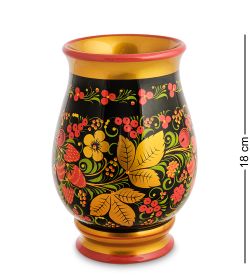 Народные промыслы ХЛ-006 Ваза 180*120мм (Хохлома)