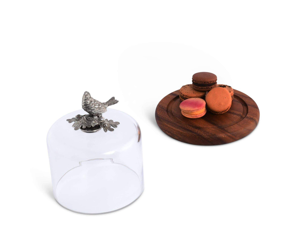 Доска с крышкой 16.5см Vagabond House Птичья трель коричневая