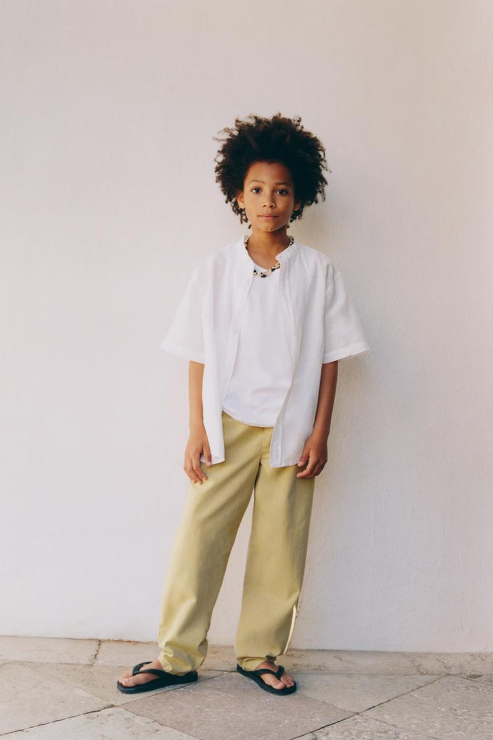 ZARA ХЛОПКОВЫЕ БРЮКИ С ЭЛАСТИЧНЫМ ПОЯСОМ, ОХРА