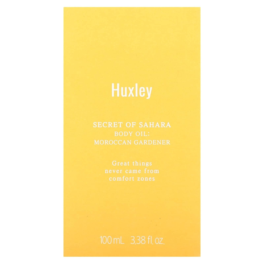 Huxley, Secret of Sahara, масло для тела, марокканский садовник, 100 мл (3,38 жидк. унц.)