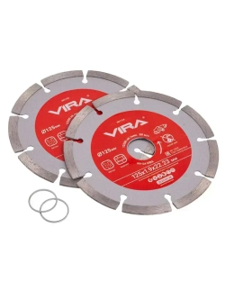 Диск алмазный сегментный по бетону 125 мм 2 шт VIRA