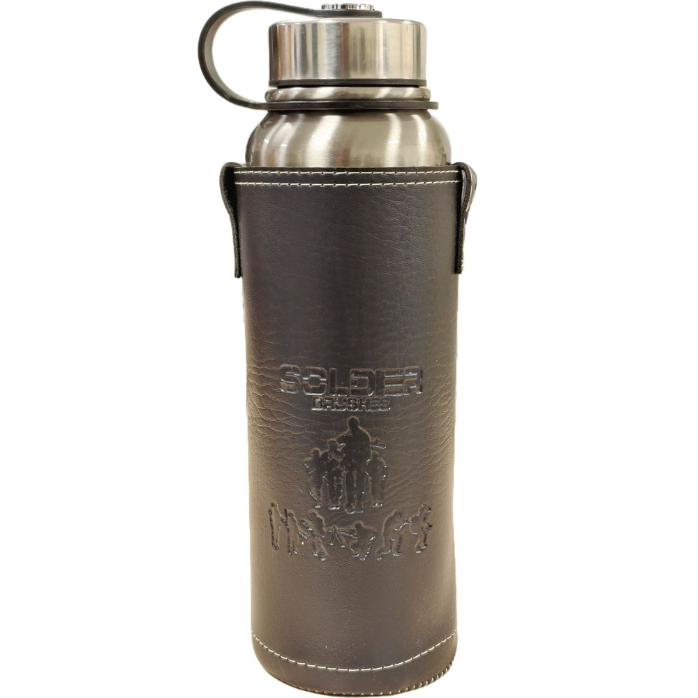 Термос с ситечком в чехле 1100мл