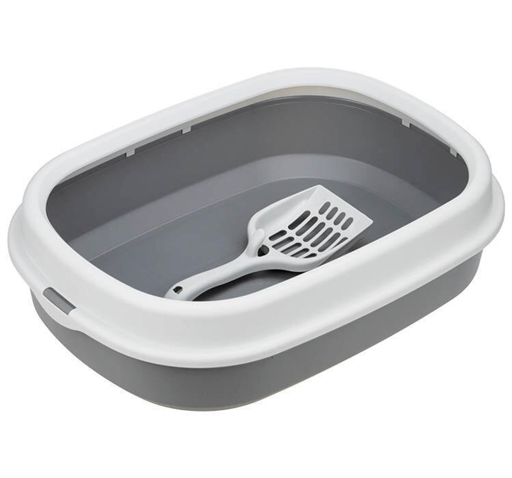 Лоток для кошек ЛЯ-МУРР 480х355мм с низким бортом + подарок (совок) М1832