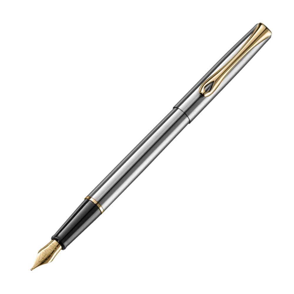 Перьевая ручка Diplomat Traveller stainless steel gold М (D10057461)