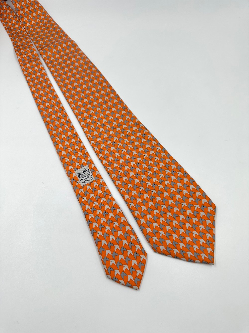 Галстук оранжевый Hermes