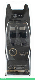 Кабель CACTUS CS-HDMI.2-2 HDMI (m)/HDMI (m) 2м черный
