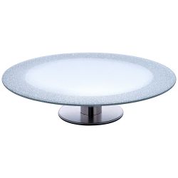 ТОРТОВНИЦА НА НОЖКЕ "SILVER MIRROR" 30*7 СМ