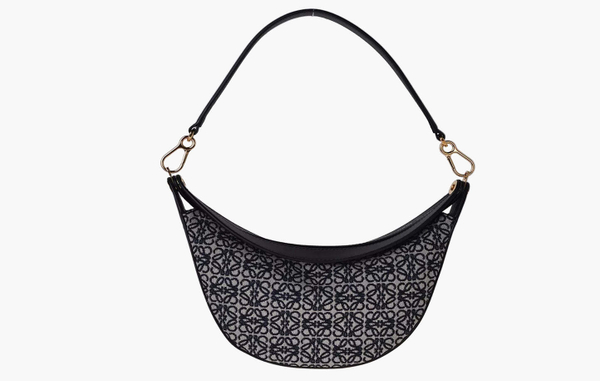 Сумка Loewe Luna Anagram Jacquard and Calfskin Leather Small Bag "Navy / Black"