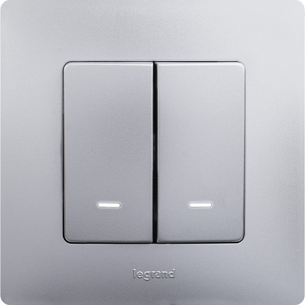 Рамка 1 пост алюминий ETIKA Legrand