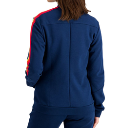 Женская теннисная куртка Le Coq SAISON Full Zip Sweat N°1 SS23 - victory blue