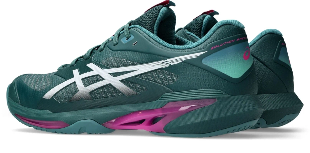 Мужские кроссовки теннисные Asics Solution Speed FF 4 - dark neptune/white