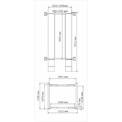A440 (PEAK 409) Подъемник четырехстоечный, 4 т. для слесарных работ