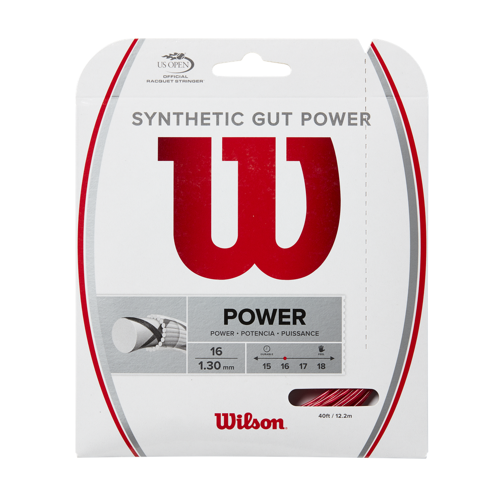 Струны теннисные Wilson Synthetic Gut Power (12,2 m) - red