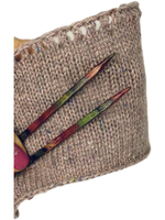 Спицы прямые кубики №5,5 (береза ) 35см Франция