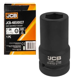 Головка ударная глубокая 1'', 27мм (6гр.) JCB JCB-48510027