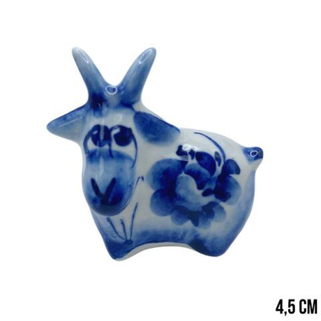 Фигурка Коза малая гжель