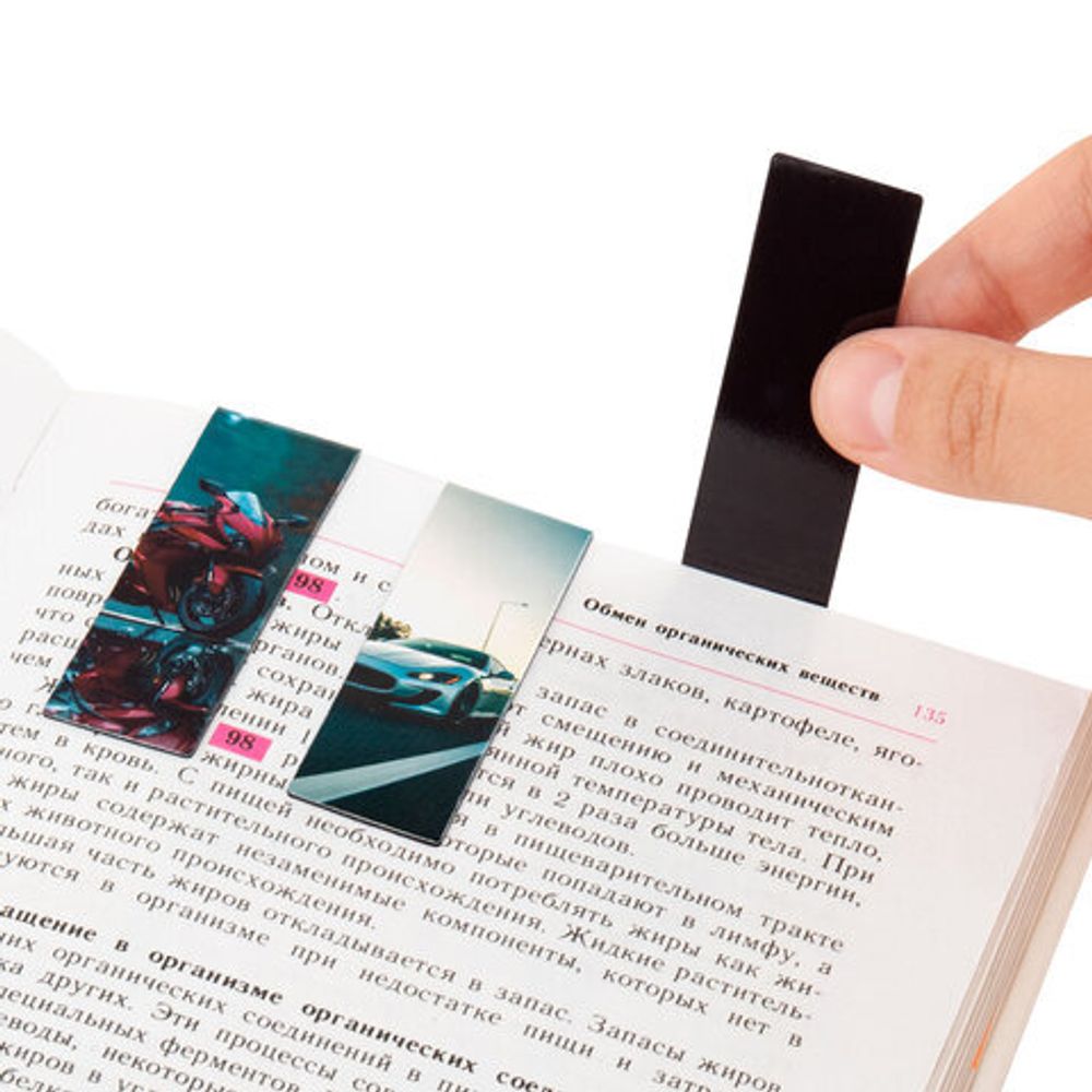 Закладки для книг МАГНИТНЫЕ, "BOYS", комплект 12 штук, 60x20 мм, FUNSTER (ФАНСТЕР), 116656