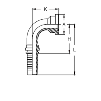 Фитинг DN 32 SFS 1.1/2 63.5 (90)