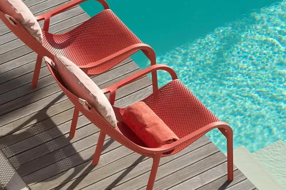 Кресло Net Lounge коралловое