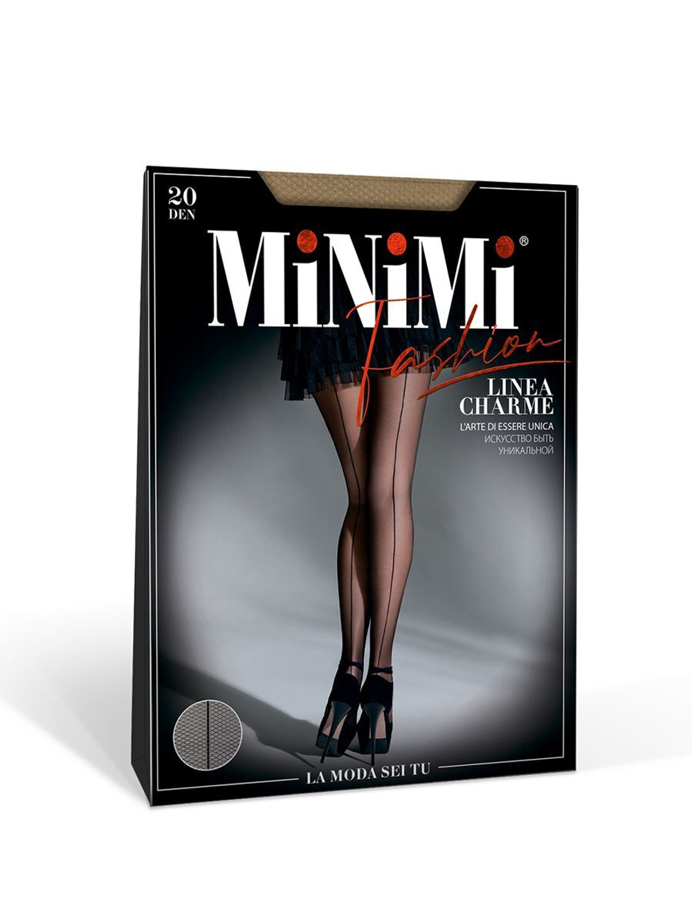 MiNiMi LINEA CHARME (колготки с имитацией шва по ноге) (С)