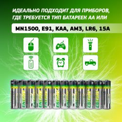 Батарейки Трофи LR6-12S ENERGY Alkaline