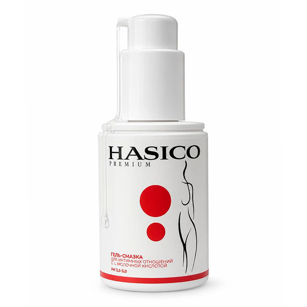 Интимная гель-смазка на водной основе с L-молочной кислотой Hasico Premium 100мл