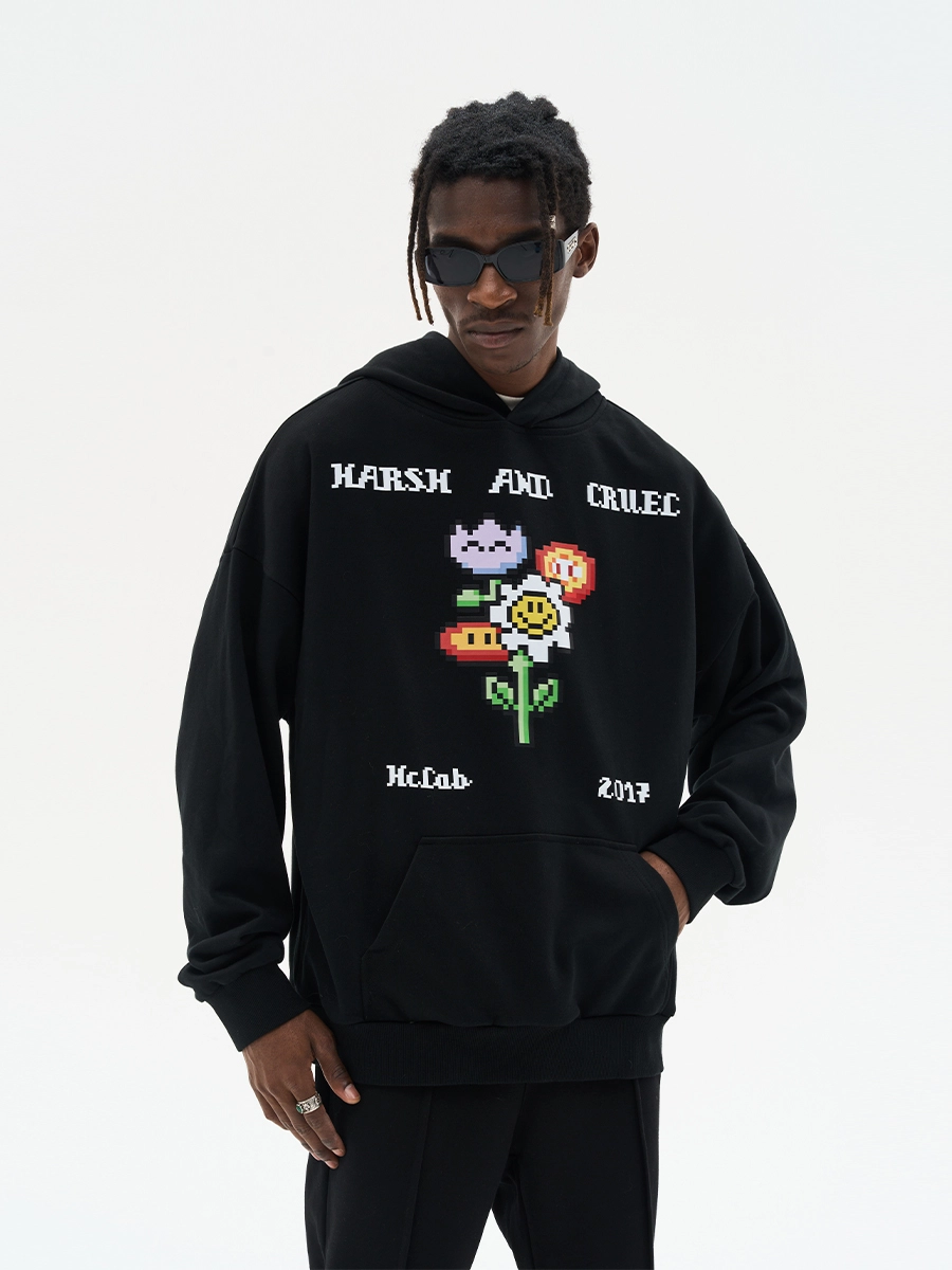 Худи HARSHandCRUEL "PixeLs" Oversized Hoodie