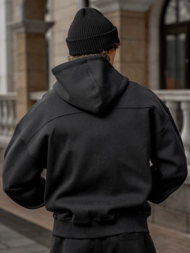 Графитовая худи на молнии Laine