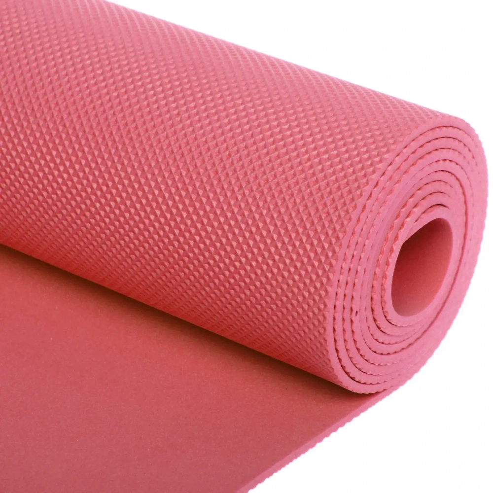 Коврик для йоги 3 мм 173х61 см «Умиротворение» EVA, фуксия