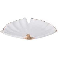 БЛЮДО ДЕКОРАТИВНОЕ "LEAF" ЦВЕТ:БЕЛЫЙ 28,5*22,5*5СМ