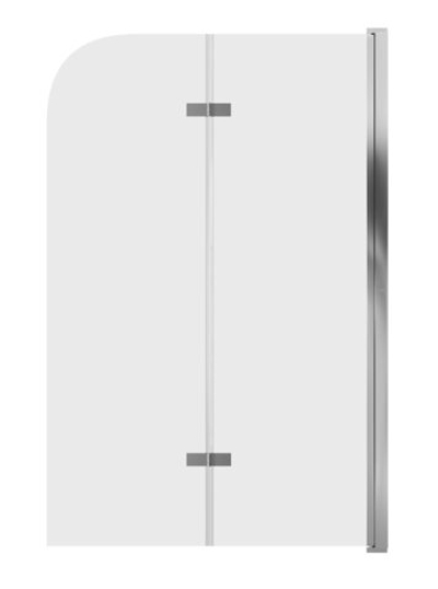 Шторка для ванны распашная 100х150 GROSSMAN GR-106/100 профиль хром стекло прозрачное 6 мм