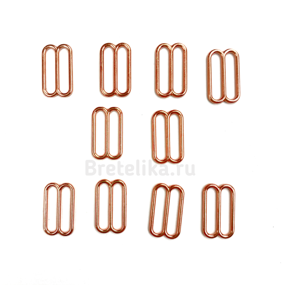 Регулятор-рамка металл розовое золото 15 мм