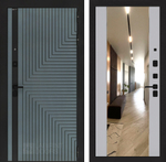 Кредор зеркало МАХ серый рельеф софт