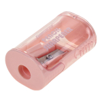 Точилка "Овал" с контейнером, 1 отверстие, 4 пастельных цвета микс