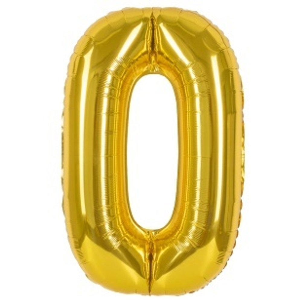 К Цифра 0 Золото 40''/102 см.