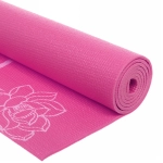 Коврик для йоги 6 мм 173х61 см «Цветущий сад» PVC, микс цветов