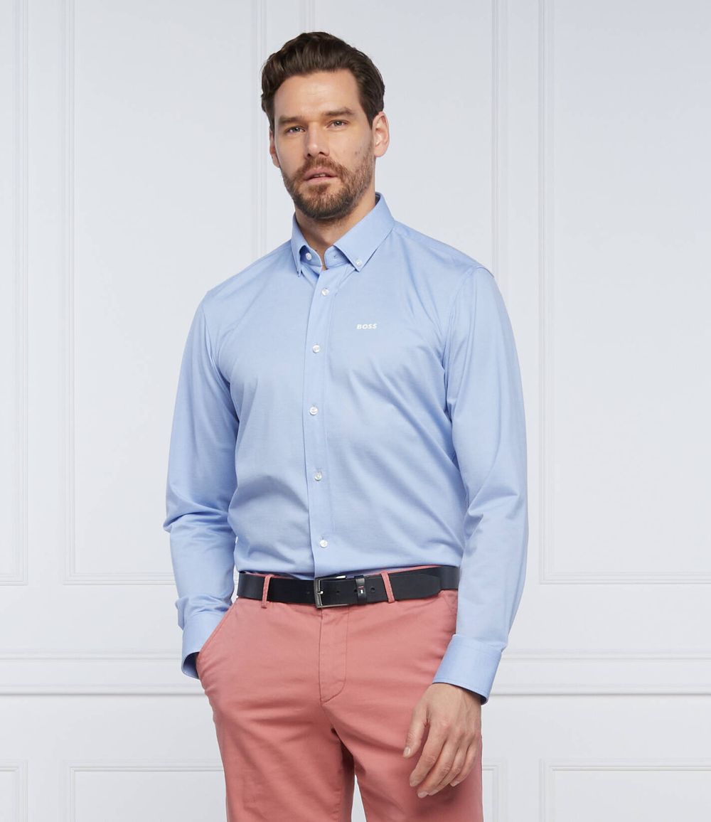 рубашка p-joe-bd-c1-222 BOSS BLACK - голубой(50469378)