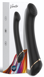 Черны вибратор для G-точки Gwand - 18,7 см. (Цвет: черный)