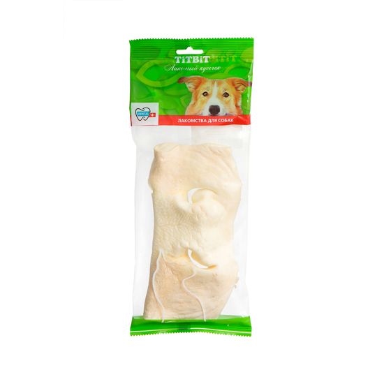 Titbit лакомство для собак Нос говяжий бабочка, мягкая упаковка