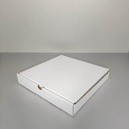 Коробка для пряников и печенья белая 25х25х4 см