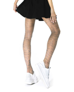 Колготки +size с принтом в виде формул, вычислений и схем (Размер: XL-XXL) (Цвет: бежевый)