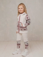 Кофта вязаная на молнии с капюшоном